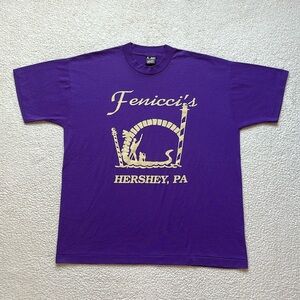 Vintage 90s Single Stitch Fenicci’s Hershey PA Tee Shirt